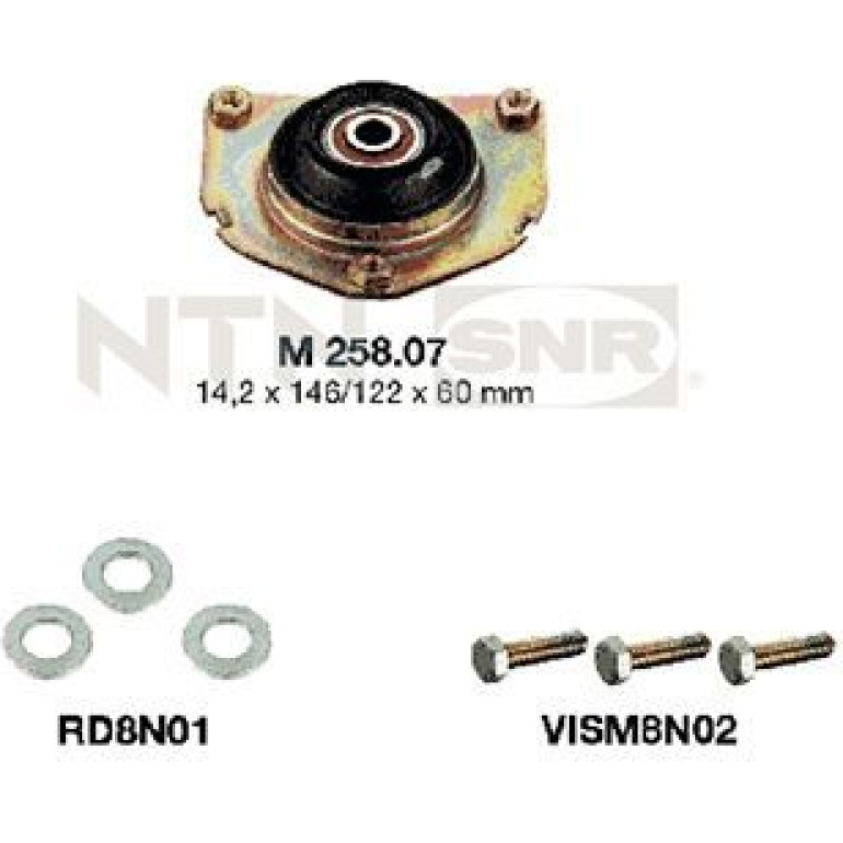 SNR Reparatursatz, Federbeinstützlager KB658.08 SNR Reparatursatz, Federbeinstützlager KB658.08