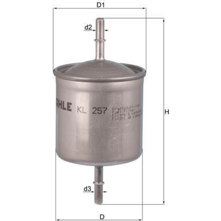MAHLE Kraftstofffilter KL 257 MAHLE Kraftstofffilter KL 257