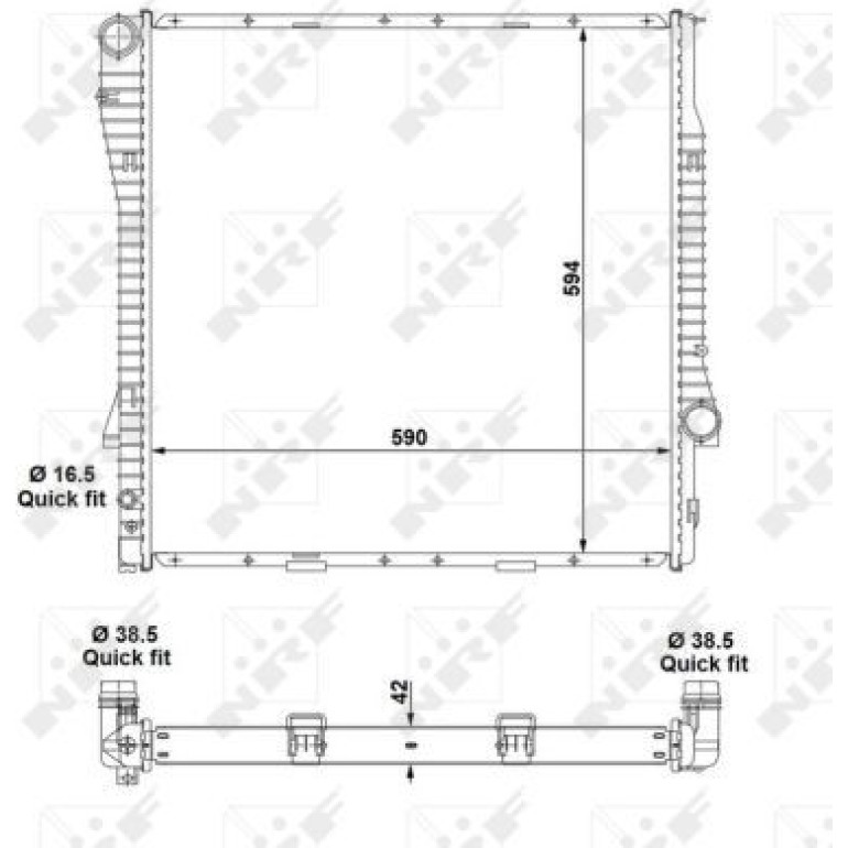 Kühler, Motorkühlung 55328 Kühler, Motorkühlung 55328