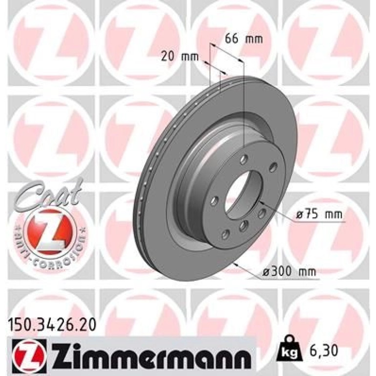 ZIMMERMANN Bremsscheibe 150.3426.20