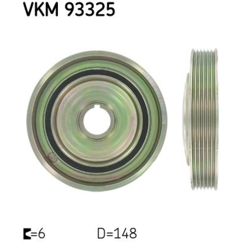 SKF Riemenscheibe, Kurbelwelle VKM 93325 SKF Riemenscheibe, Kurbelwelle VKM 93325