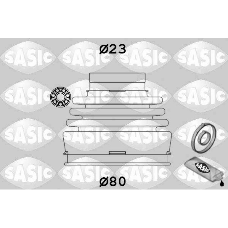SASIC Faltenbalgsatz, Antriebswelle 9004630 SASIC Faltenbalgsatz, Antriebswelle 9004630