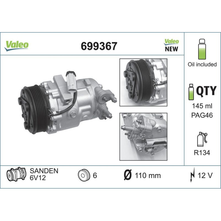 Kompressor, Klimaanlage 699367 Kompressor, Klimaanlage 699367
