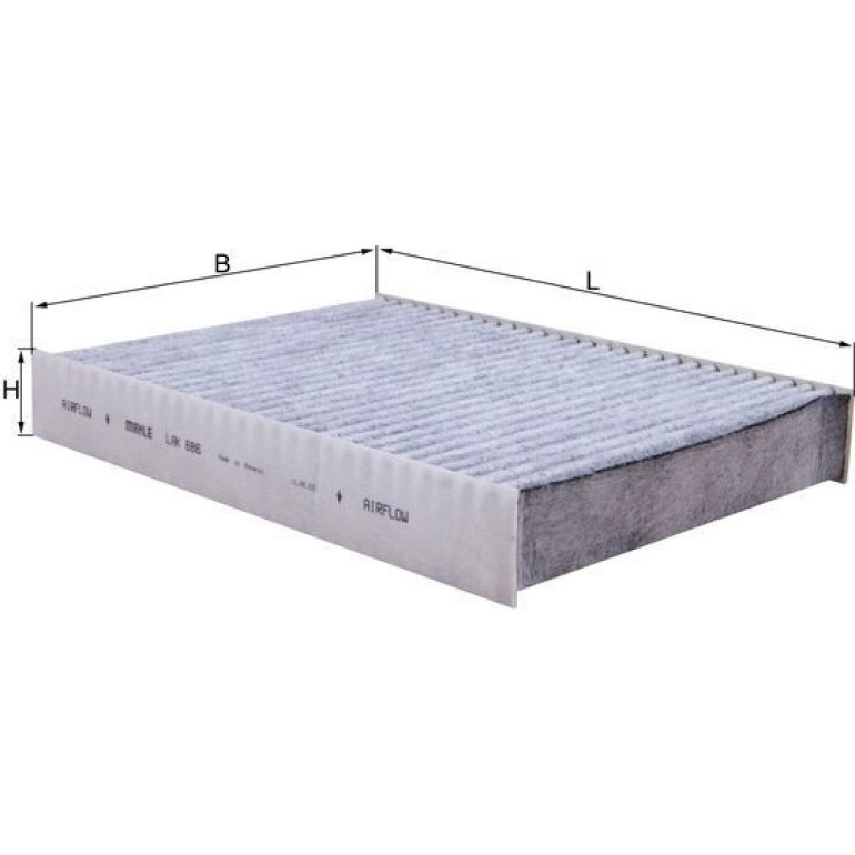 MAHLE Filter, Innenraumluft LAK 686 MAHLE Filter, Innenraumluft LAK 686