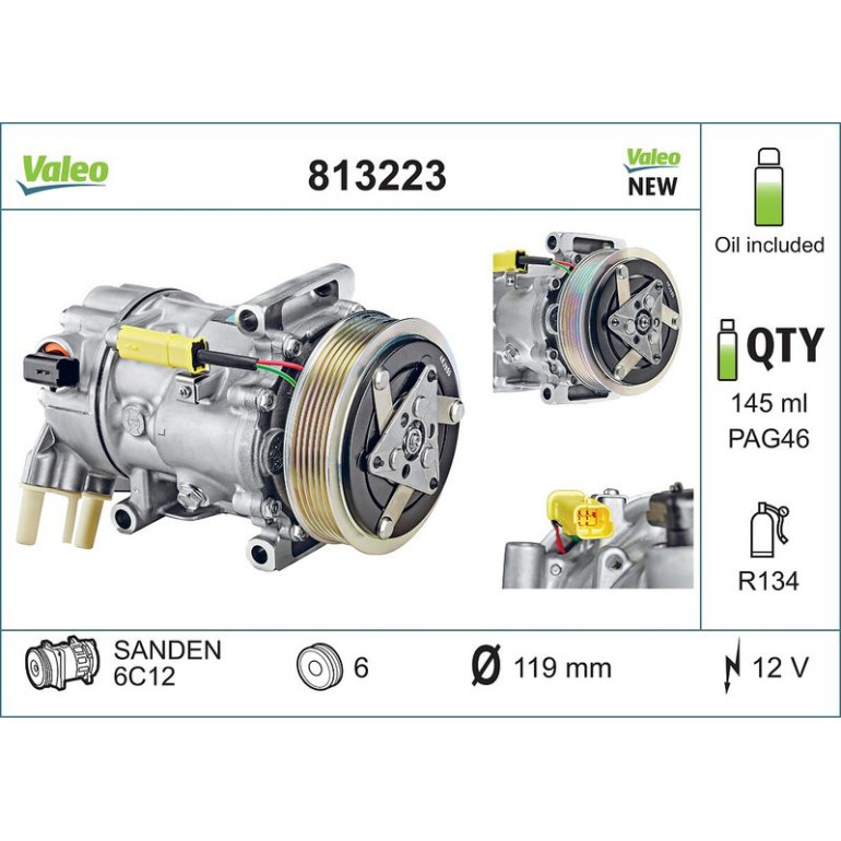 Kompressor, Klimaanlage 813223 Kompressor, Klimaanlage 813223