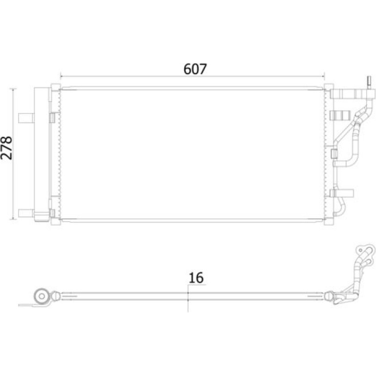 MAHLE Kondensator, Klimaanlage AC 956 000S MAHLE Kondensator, Klimaanlage AC 956 000S