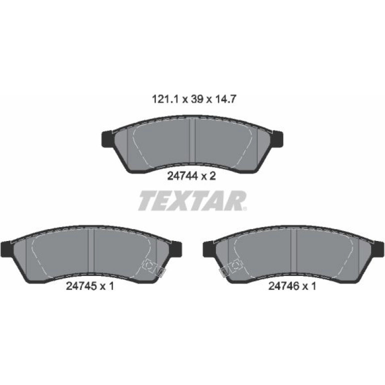 Bremsbelagsatz Chevrolet T. Epica 1.8/2.0/2.5 06 2474401 Bremsbelagsatz Chevrolet T. Epica 1.8/2.0/2.5 06 2474401