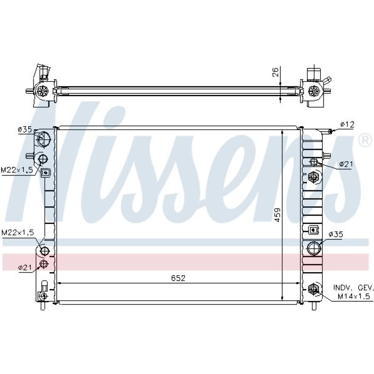 Wasserkühler PKW 63073A Wasserkühler PKW 63073A