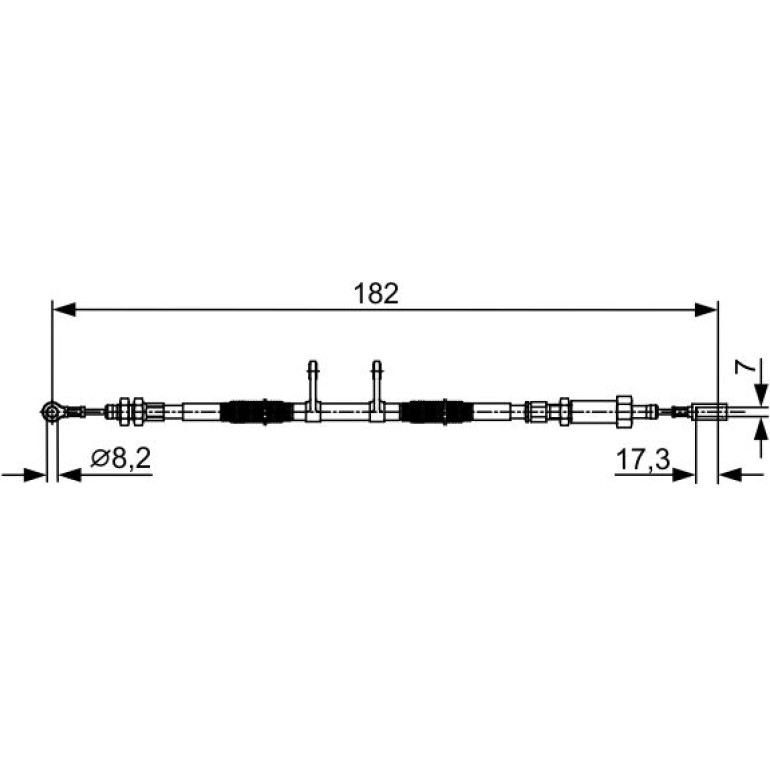 Handbremsseil 1987482450 Handbremsseil 1987482450