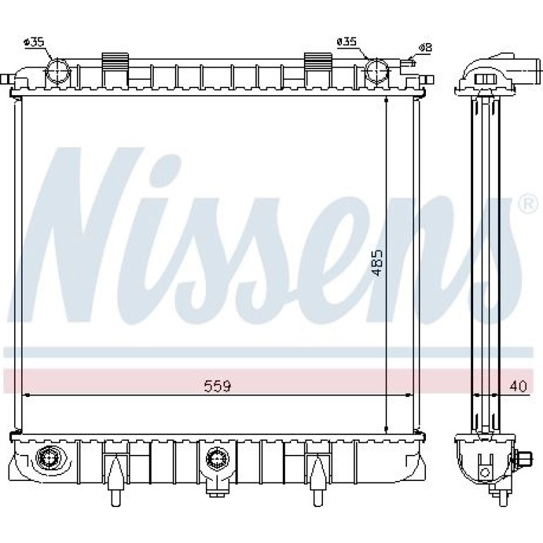 Wasserkühler PKW 64309