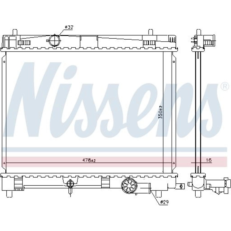 Wasserkühler PKW 646859 Wasserkühler PKW 646859