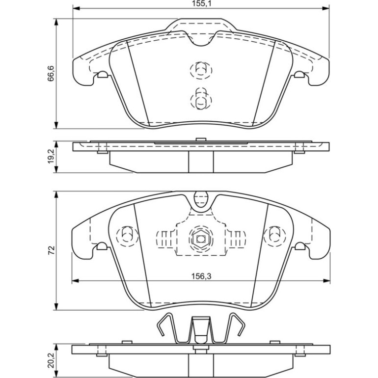 Bosch Bremsbelagsatz 0 986 494 342 Bosch Bremsbelagsatz 0 986 494 342