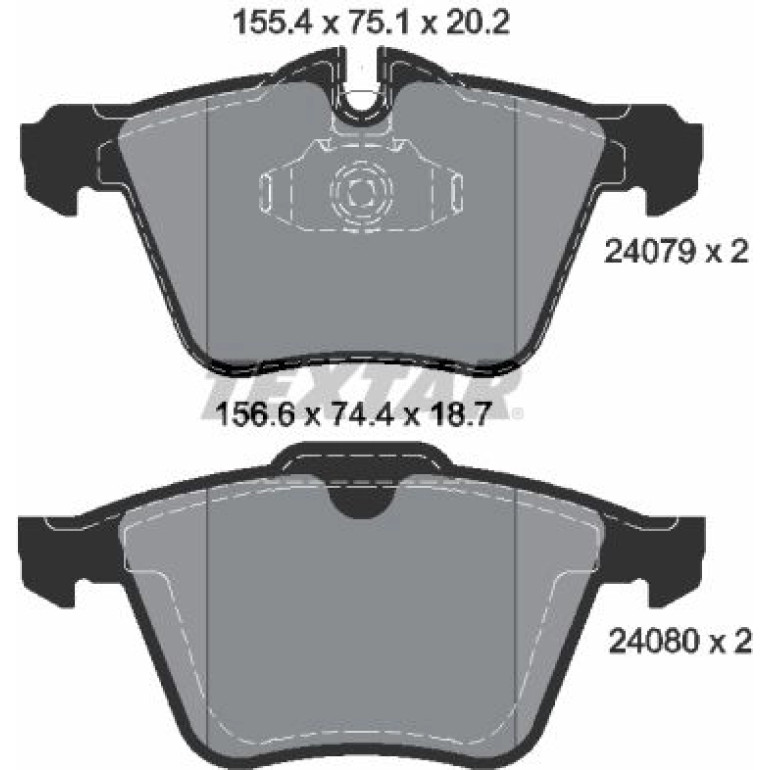 Bremsbelagsatz Jaguar P. Xf 09- 4.2 2407903