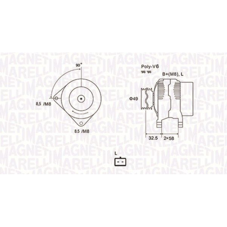 MAGNETI MARELLI Generator 063731627010 MAGNETI MARELLI Generator 063731627010