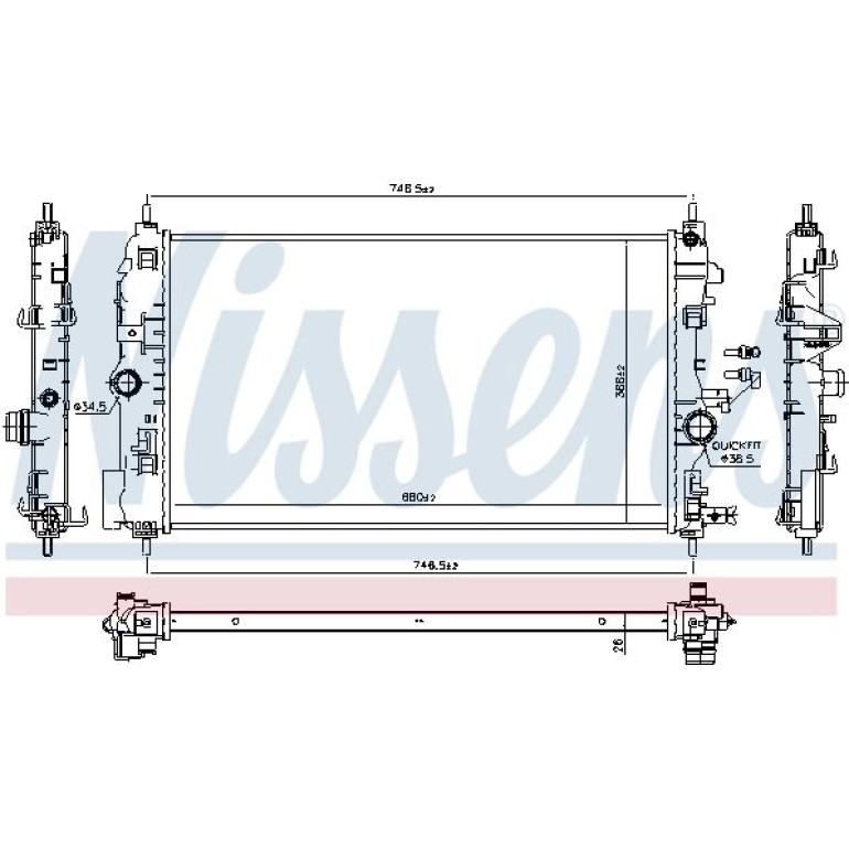 Wasserkühler PKW 630763