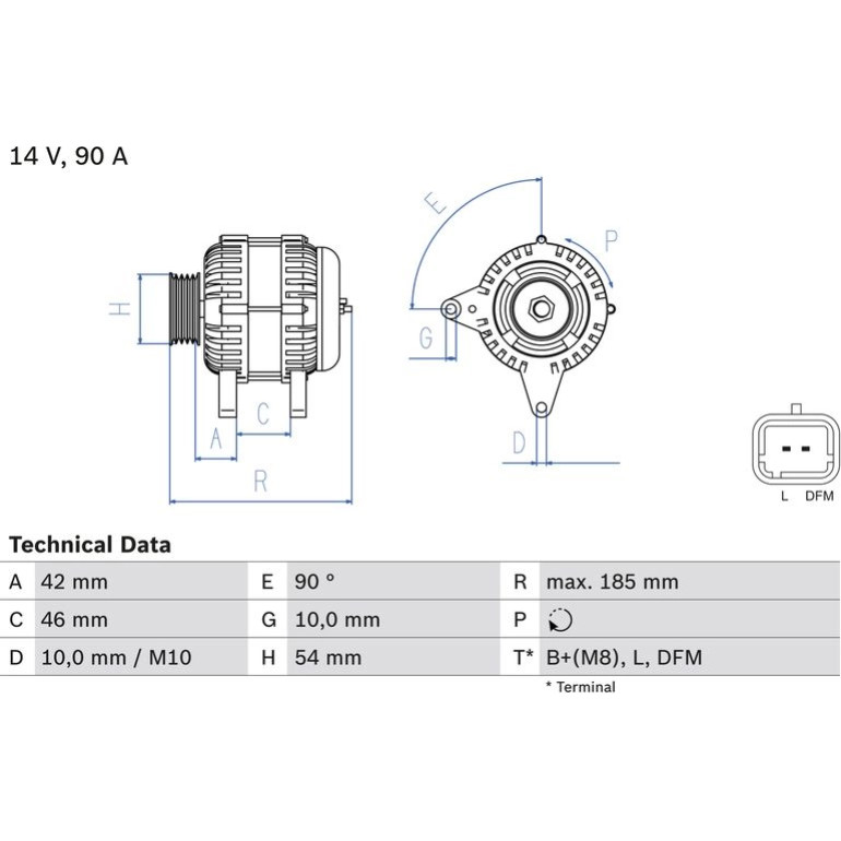 Lichtmaschine 0 986 080 190 Lichtmaschine 0 986 080 190