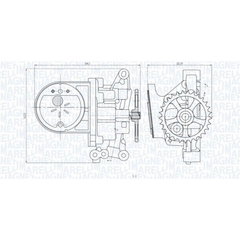 MAGNETI MARELLI Ölpumpe 351516000059