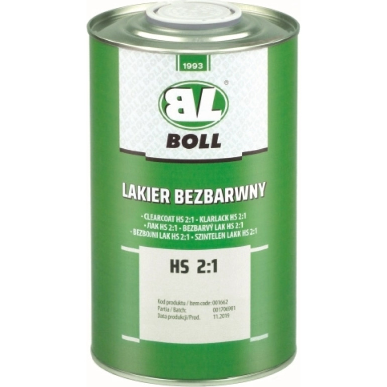 Boll Klarlack HS 2:1 Dose 1L 001662 Boll Klarlack HS 2:1 Dose 1L 001662