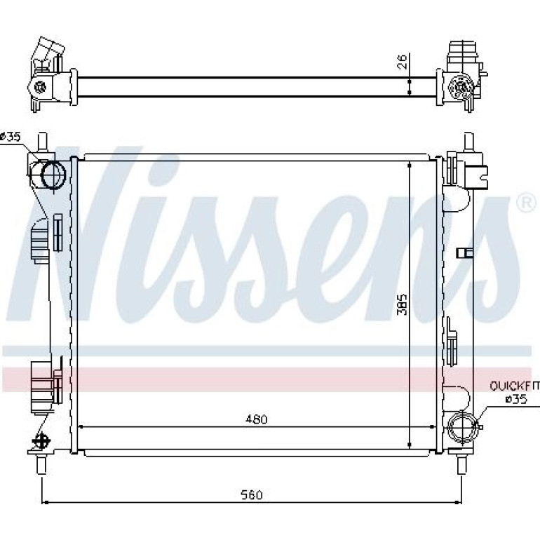 Wasserkühler PKW 67611 Wasserkühler PKW 67611