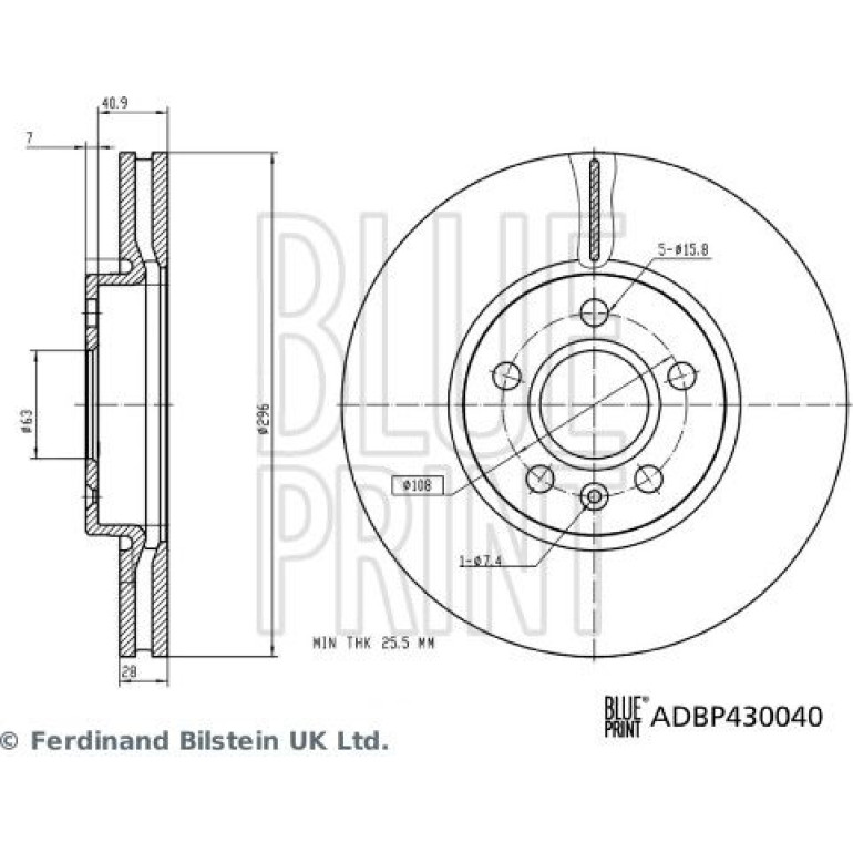 Bremsscheibe ADBP430040
