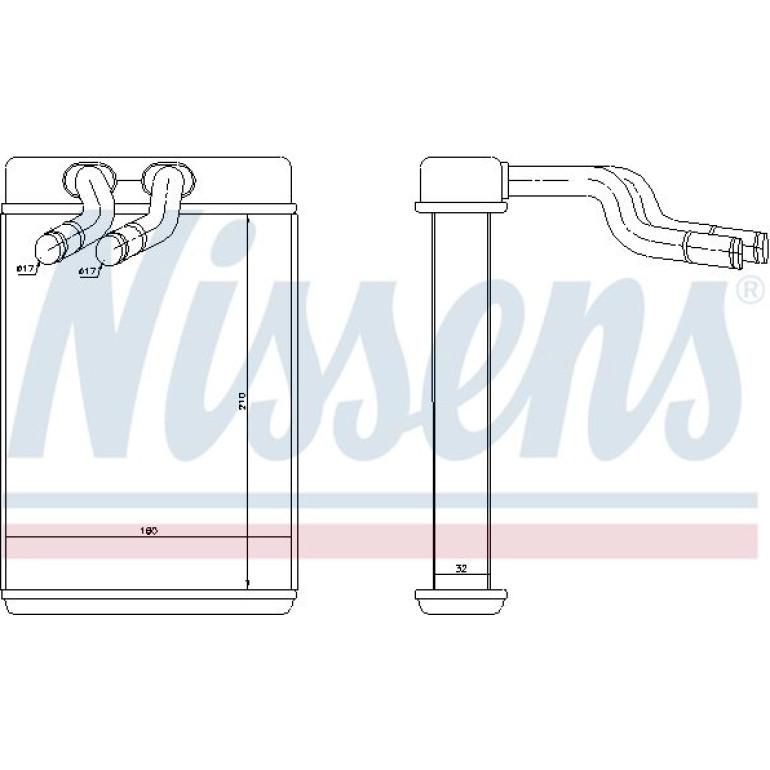 Heizkühler PKW 77610 Heizkühler PKW 77610