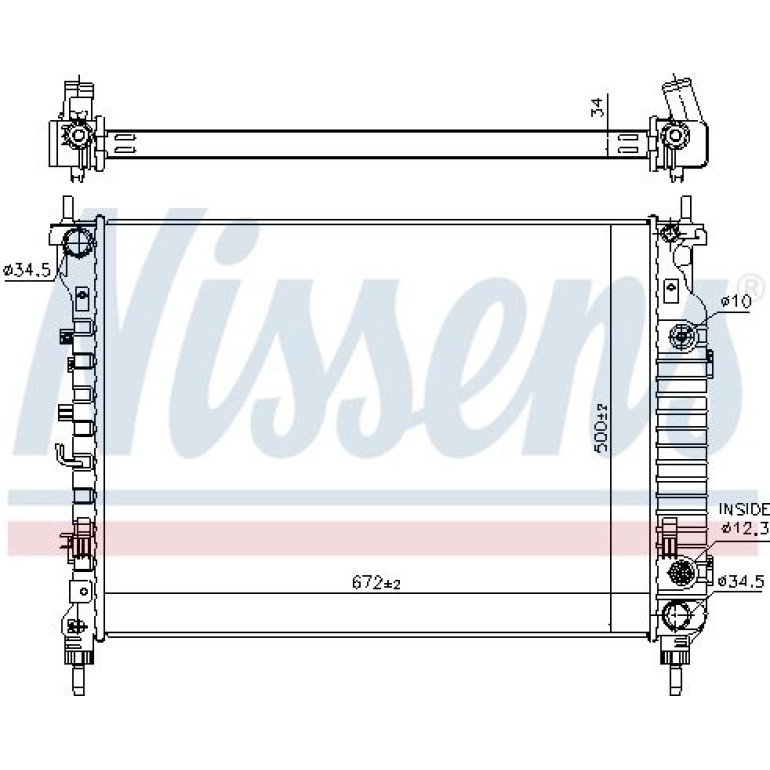 Wasserkühler PKW 606256