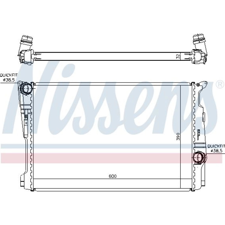 Wasserkühler PKW 60808 Wasserkühler PKW 60808