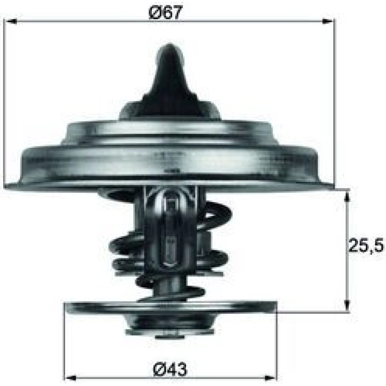 Thermostateinsatz mit Dichtung TX 18 87D