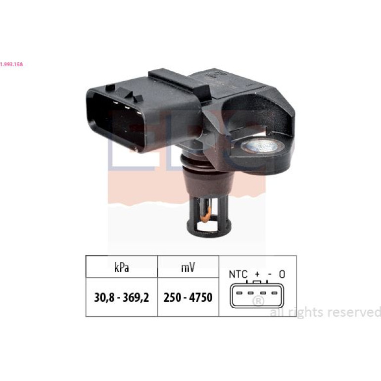 Sensor, Abgasdruck 1.993.158 Sensor, Abgasdruck 1.993.158