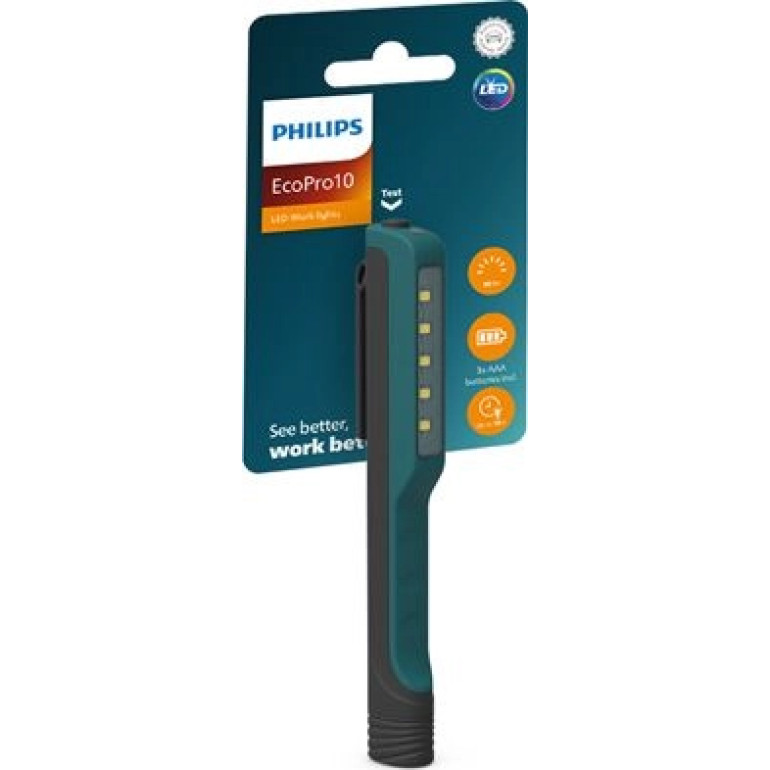 LED Inspection Werkstattlampe ECOPRO 10 B1 RC120 3,7V 1St. Philips RC120B1 LED Inspection Werkstattlampe ECOPRO 10 B1 RC120 3,7V 1St. Philips RC120B1