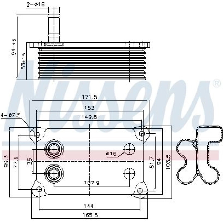 Ölkühler PKW 90683 Ölkühler PKW 90683