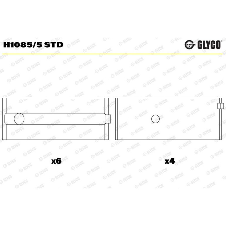 GLYCO Kurbelwellenlager H1085/5 STD GLYCO Kurbelwellenlager H1085/5 STD