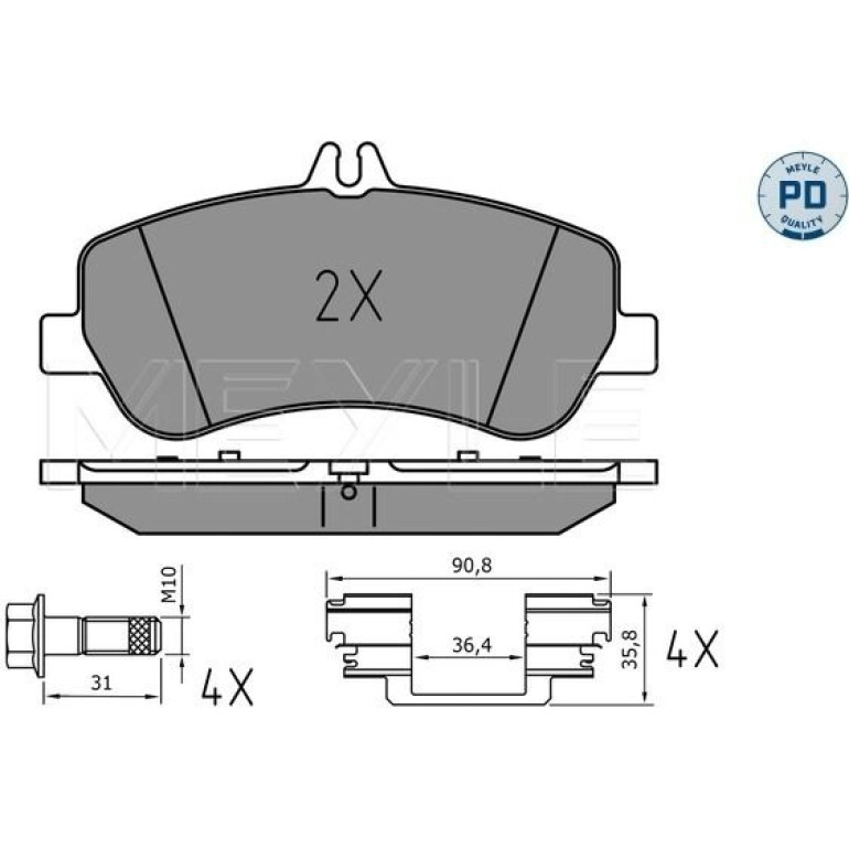 Bremsbelagsatz, Scheibenbremse 025 248 6720/PD Bremsbelagsatz, Scheibenbremse 025 248 6720/PD