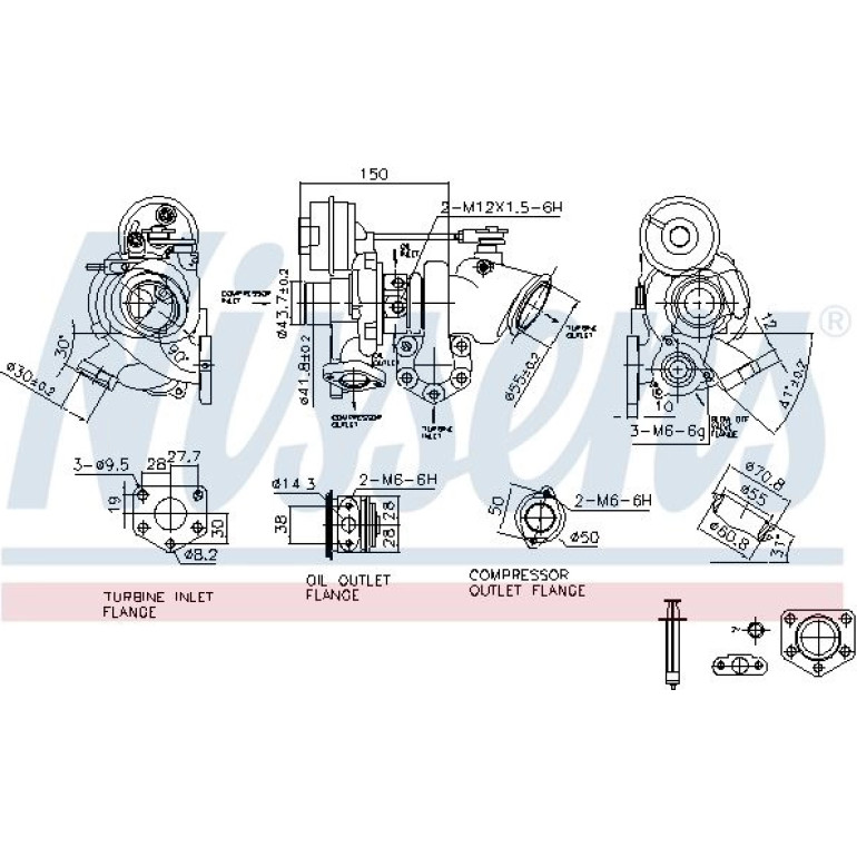 NISSENS Turbolader 93447