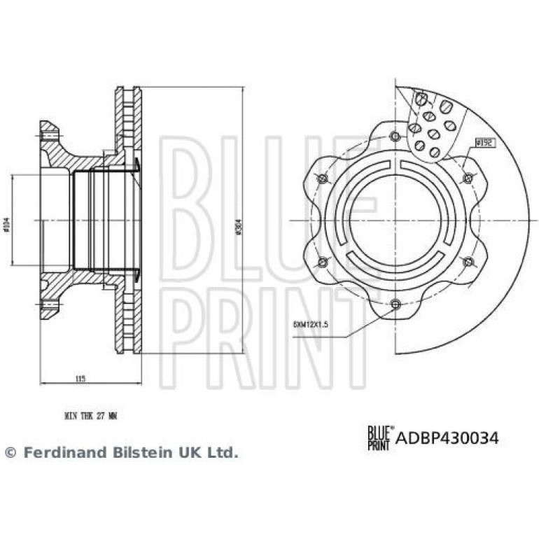 Bremsscheibe ADBP430034