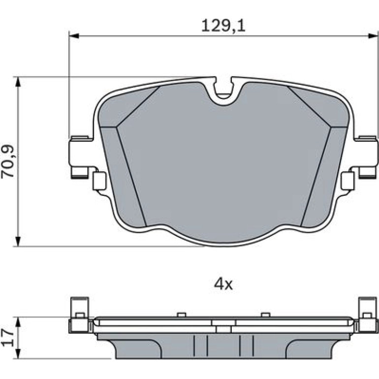 Bremsbelag 0 986 424 948