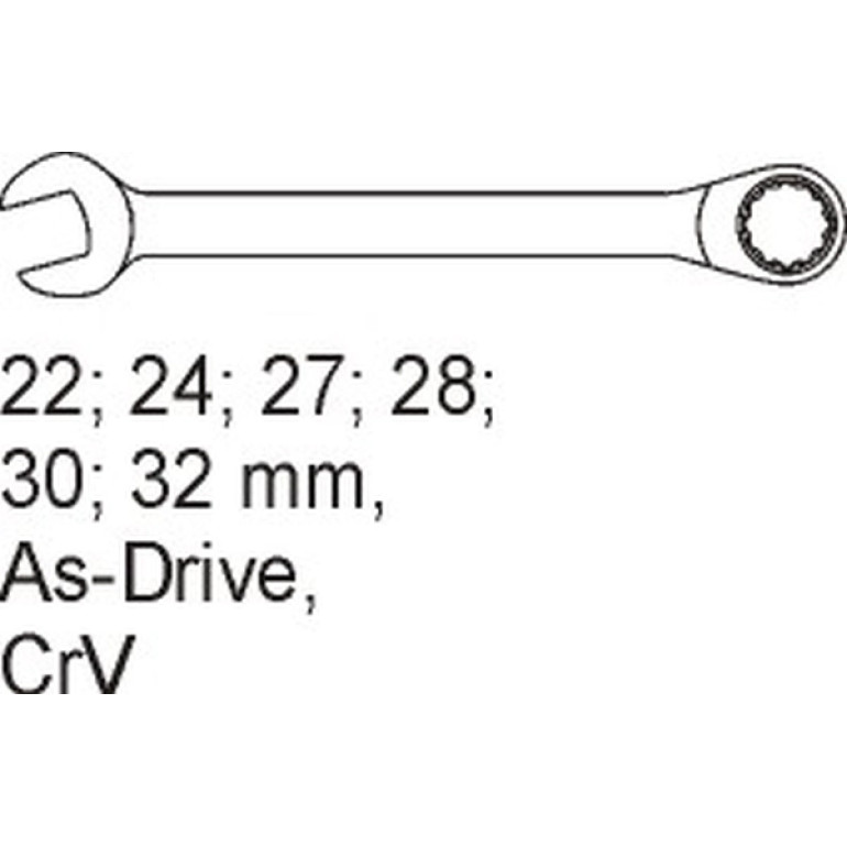 Maul-Ringschl÷ssel 6-Tlg. 22-32mm In Schubladeneinlage YT-5532 Maul-Ringschl÷ssel 6-Tlg. 22-32mm In Schubladeneinlage YT-5532