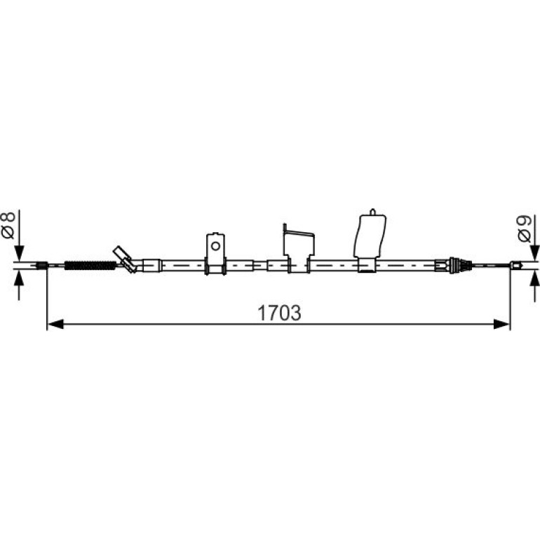 Handbremsseil li 1987482338 Handbremsseil li 1987482338