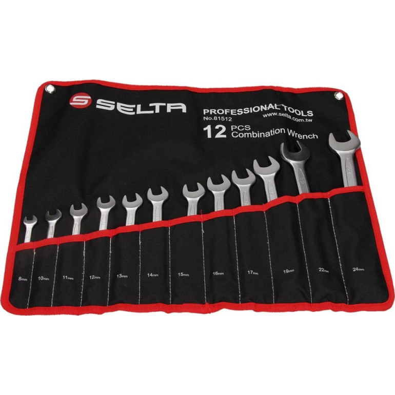 Satz Ringmaulschlüssel, Mit Etui, 12-Teilig, 8-32 mm SE-81512 Satz Ringmaulschlüssel, Mit Etui, 12-Teilig, 8-32 mm SE-81512