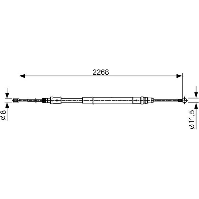 Handbremsseil 1987482409 Handbremsseil 1987482409