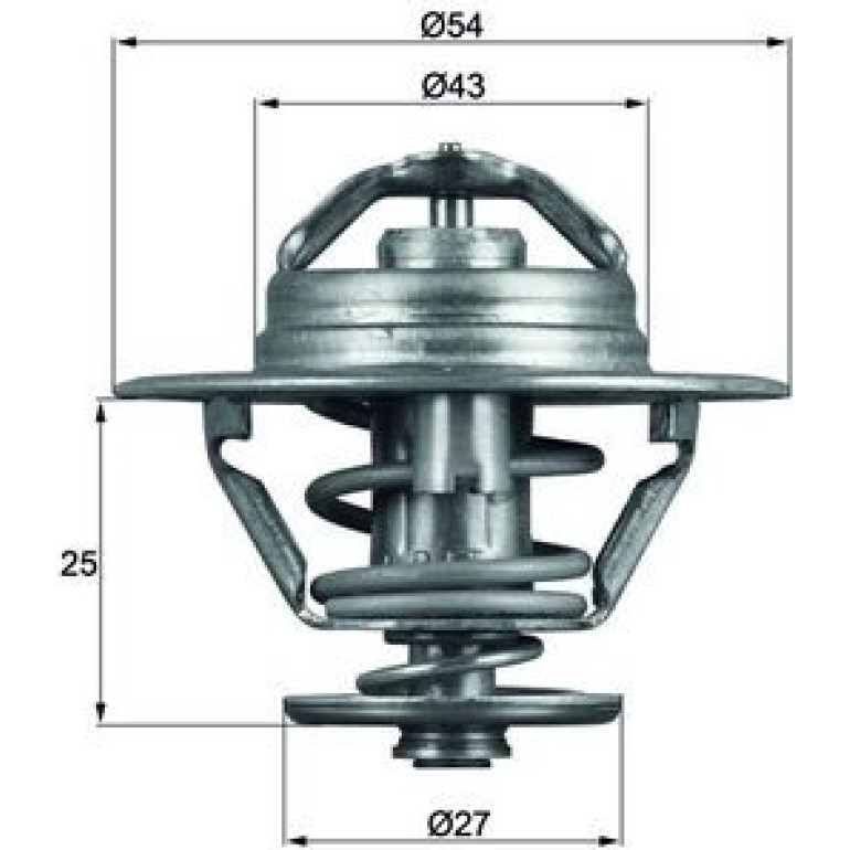 Thermostateinsatz mit Dichtung TX 93 83D Thermostateinsatz mit Dichtung TX 93 83D