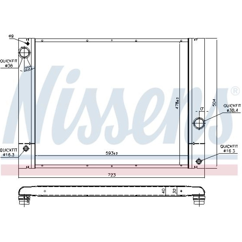 Wasserkühler PKW 60772 Wasserkühler PKW 60772