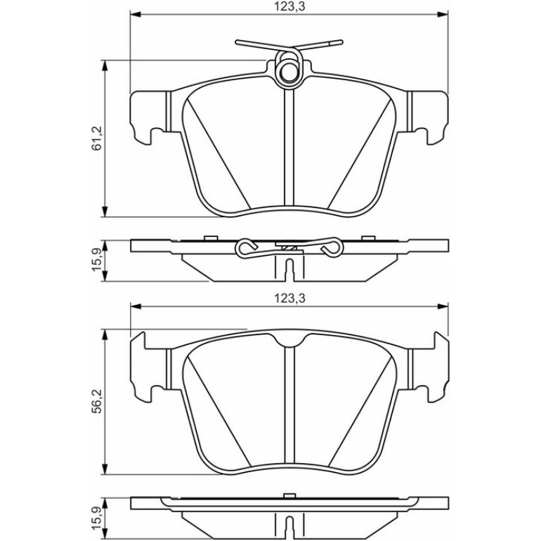 Bremsbelag 0 986 495 346 Bremsbelag 0 986 495 346