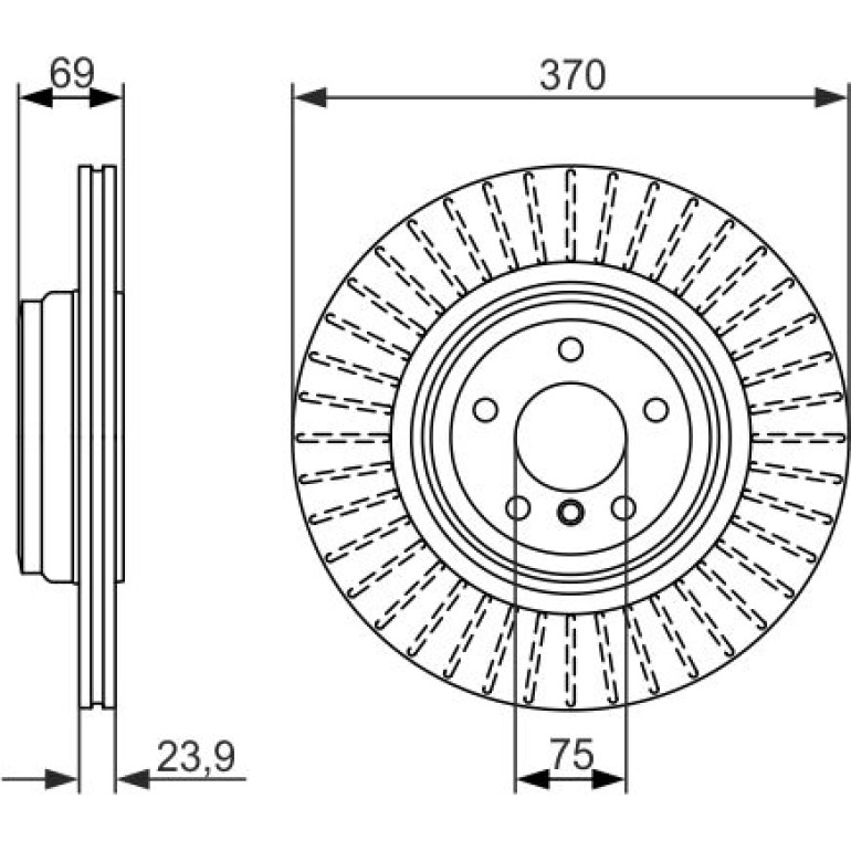 Bosch Automotive Bremsscheibe 0986479730 Bosch Automotive Bremsscheibe 0986479730