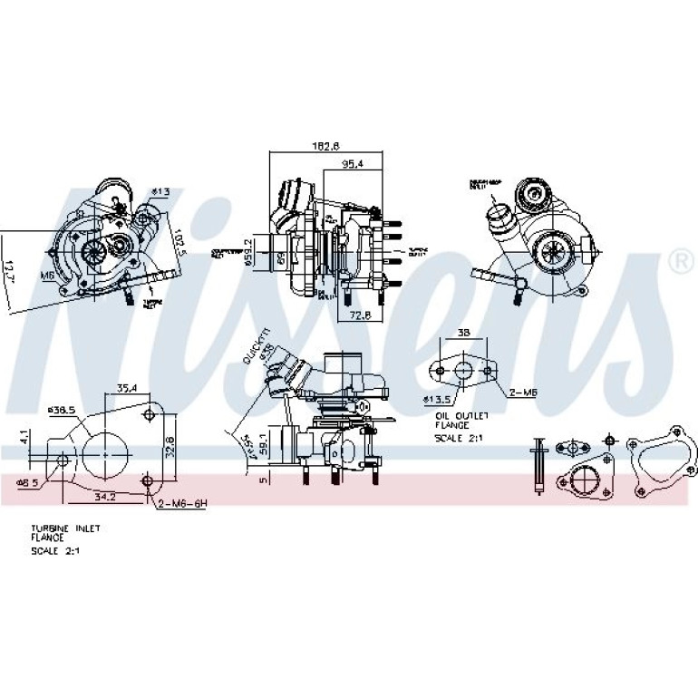 NISSENS Turbolader 93139 NISSENS Turbolader 93139