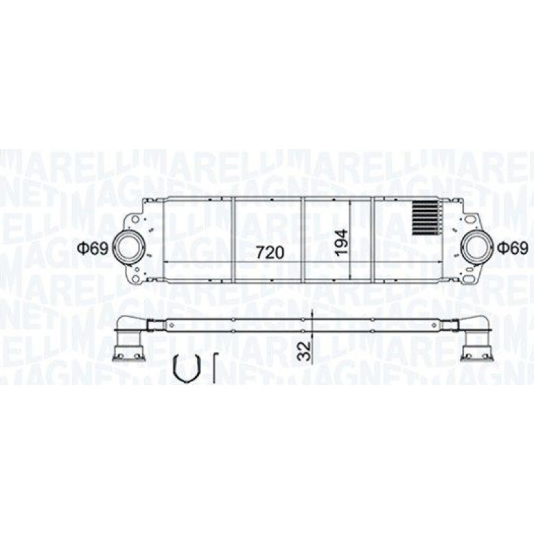MAGNETI MARELLI Ladeluftkühler 351319204200