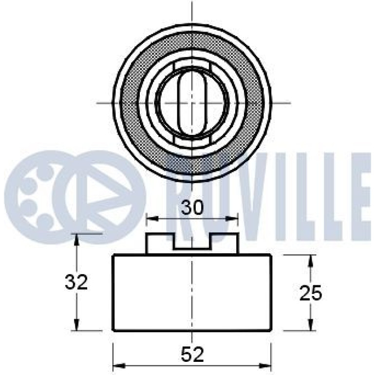 Spannrolle, Zahnriemen 57020 Spannrolle, Zahnriemen 57020