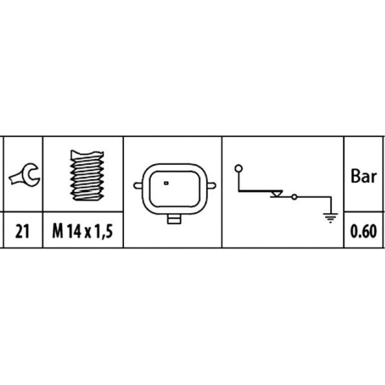 HELLA Öldruckschalter 6ZL 003 259-401 HELLA Öldruckschalter 6ZL 003 259-401