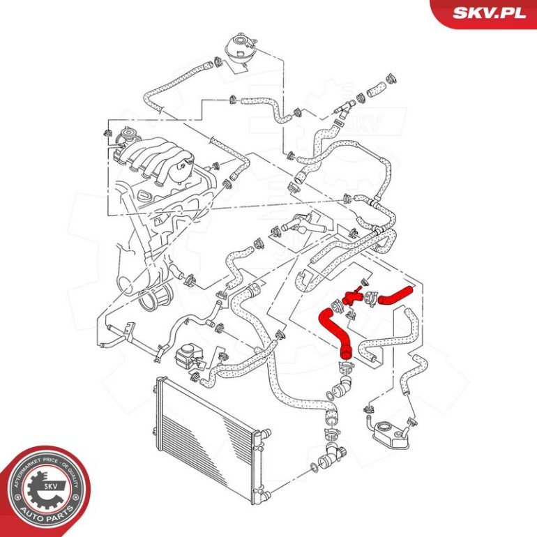 ESEN SKV Kühlerschlauch 43SKV616