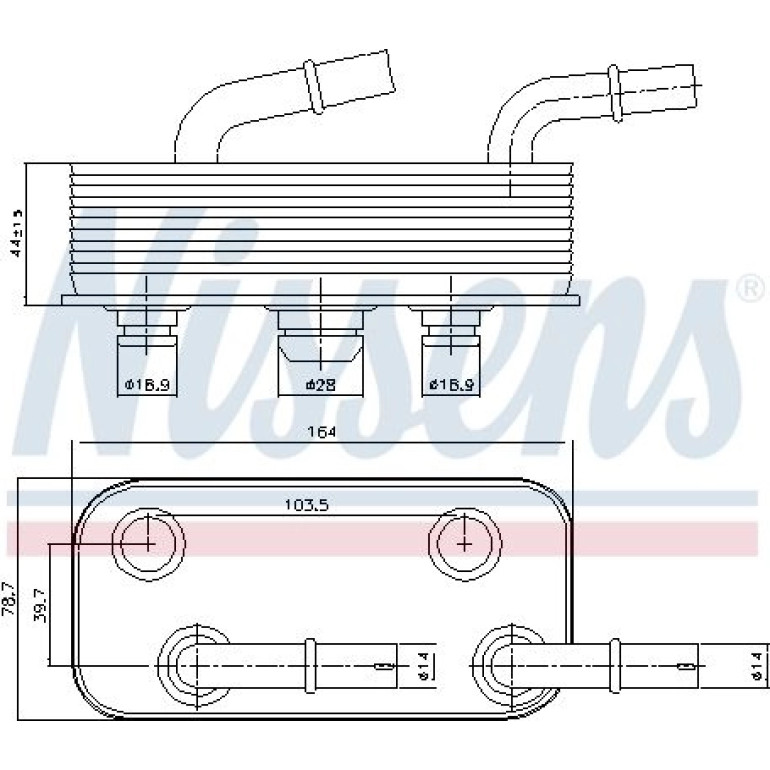 Ölkühler PKW 90657 Ölkühler PKW 90657